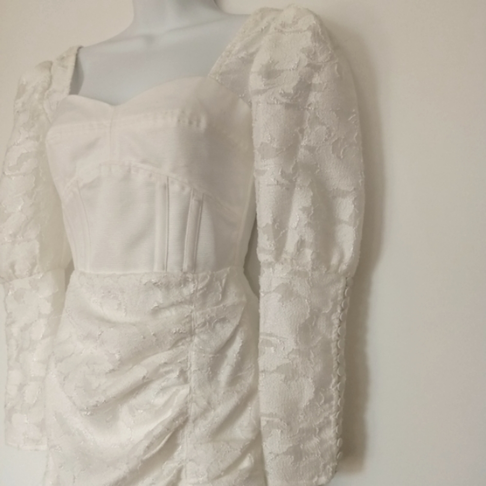 Self-Portrait White Lace Dress - Picture 5 of 6